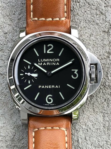 panerai luminor marina metal strap|panerai luminor marina pam111 strap.